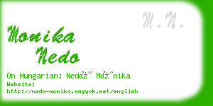 monika nedo business card